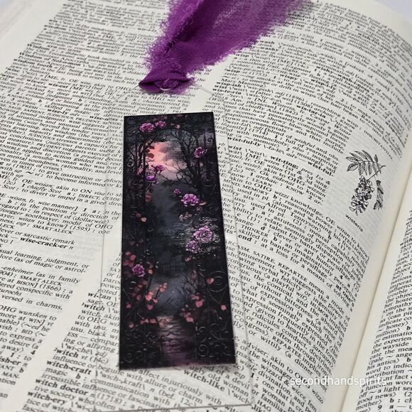 New, Set Of 6 Bookmarks W/ribbons, Ready For Gifting, Stocking Stuffers GOTHIC - Picture 5 of 11
